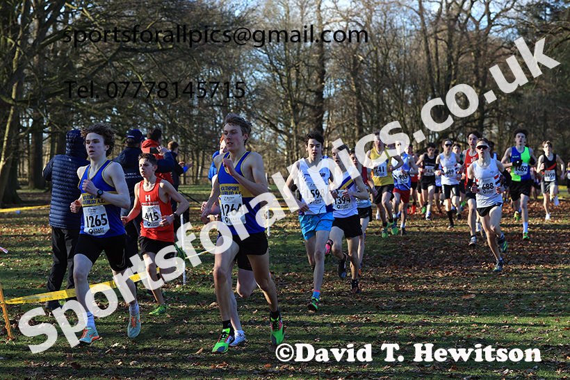 Boys under-15s 2025 Northern Cross Country Champs, Tatton Park, Knutsford, Cheshire. Photo: David T. Hewitson/Sports for All Pics
